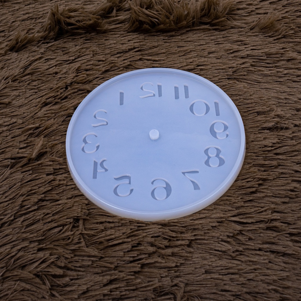 Molde de silicona reloj numero arábico 10cm