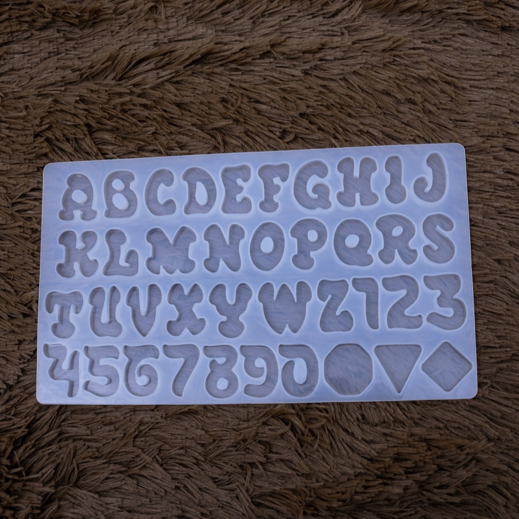 Molde de silicona letras grafiti y figuras 25*14.5cm