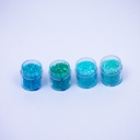 Glitter mix de 4 tonos de turquesa