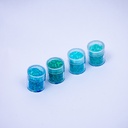 Glitter mix de 4 tonos de turquesa