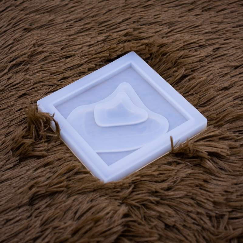 Molde de silicona posavaso diseño centro 95mm