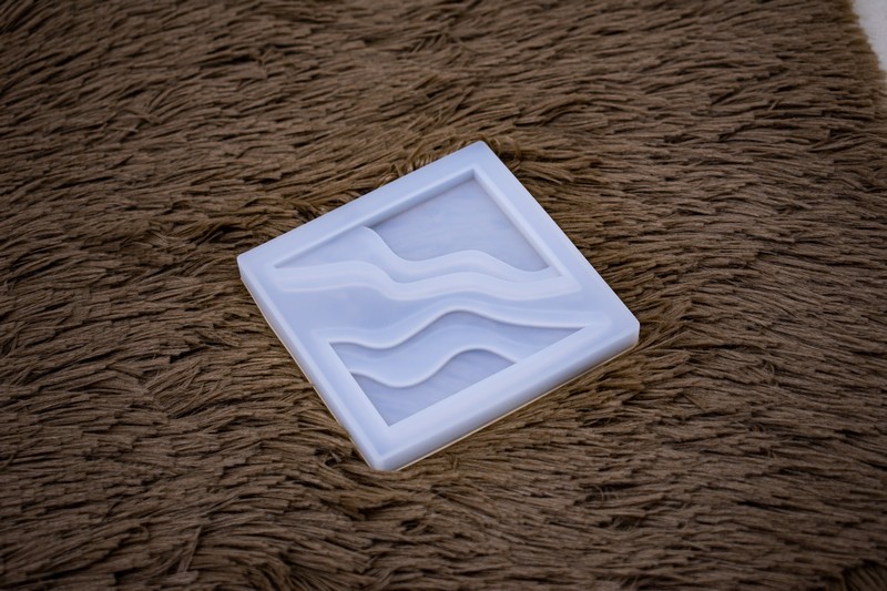 Molde de silicona diseño posavasos horizontal 95mm