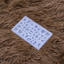 Moldes de silicona mini gema 10.5*6.5*0.7cm