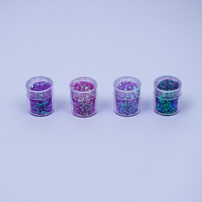 Glitter mix de 4 tonos de lila