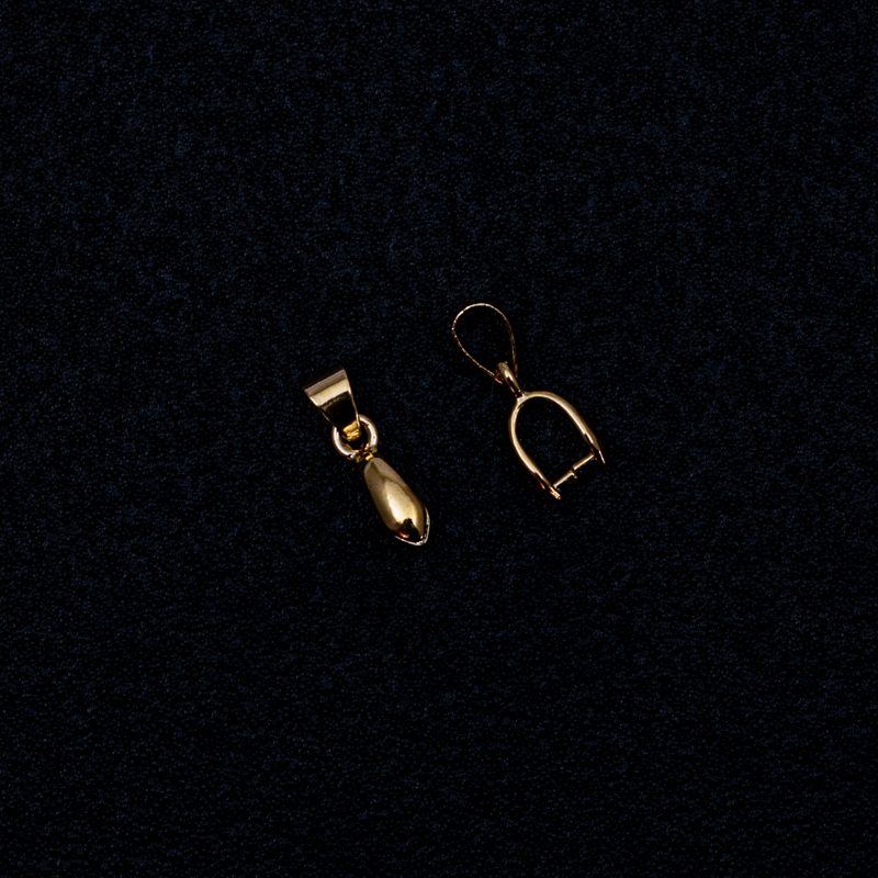 Conector de dije dorado 10pc