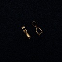 Conector de dije dorado 10pc