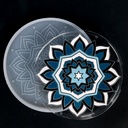 Molde de silicona diseño posavasos mándala 120mm