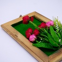 Cuadro de madera con flor