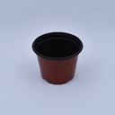 Plantera de plastico marrón 15*11cm