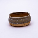 Maceta diseño ovalado 12*6cm