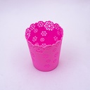 Plantera de plástico con diseño 17cm