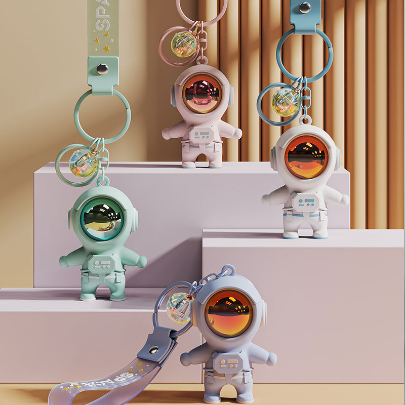 Llavero astronauta con luz LED SPACE