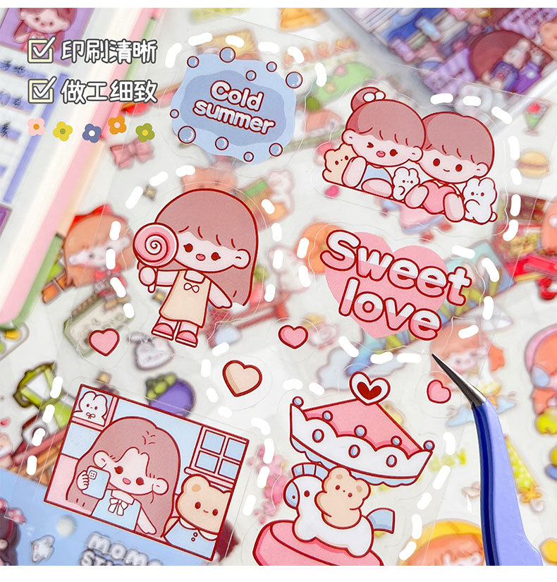 Stickert diseño infantil 10 laminas