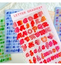 Stickert pvc letras cursivas