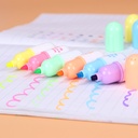 Mini resaltador colores pasteles 6pc
