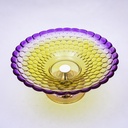 Bandeja de plastico cristal con base 32.5*14.5cm