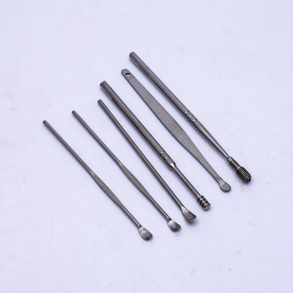 Limpiador de oído acero inox 6pc
