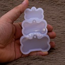 Molde de silicona dije diseño hueso 94*64mm