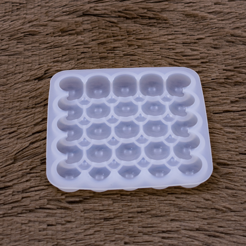 Molde de silicona posavaso efecto circular 11.5cm