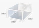 Caja organizador para zapatos de plastico apilable