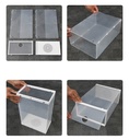 Caja organizador para zapatos de plastico apilable