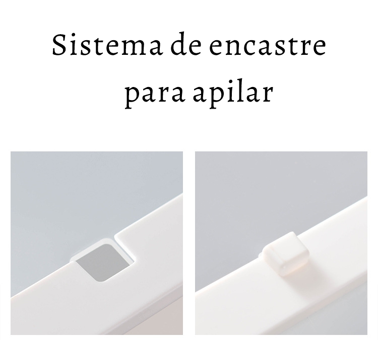 Caja organizador para zapatos de plastico apilable