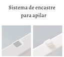 Caja organizador para zapatos de plastico apilable
