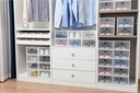 Caja organizador para zapatos de plastico apilable