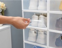 Caja organizador para zapatos de plastico apilable