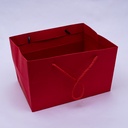 Bolsa de regalo rojo & trasparente 24*18*15