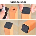 Goma protector cuadrado para muebles