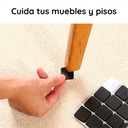 Goma protector cuadrado para muebles