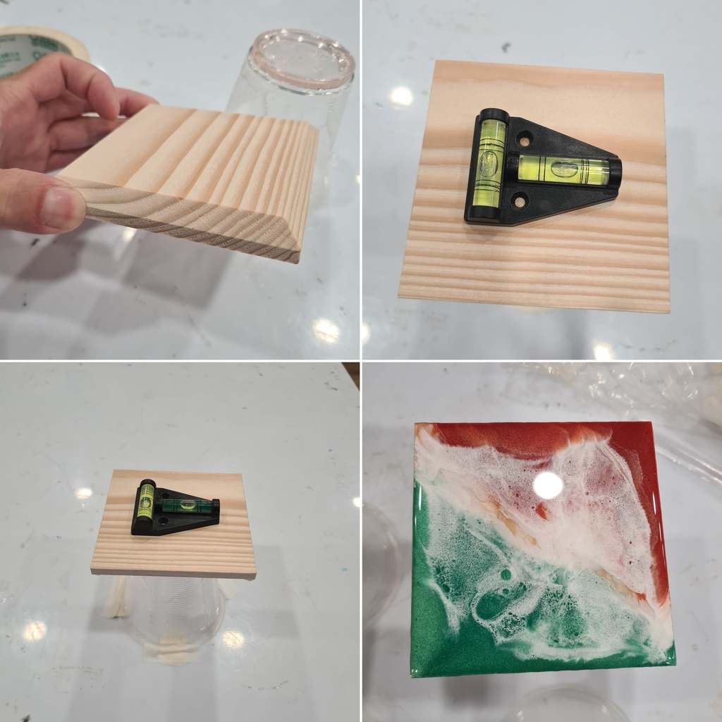Mini nivel de plastico, tipo T