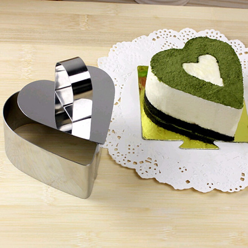 Molde de metal 3pc de corazón