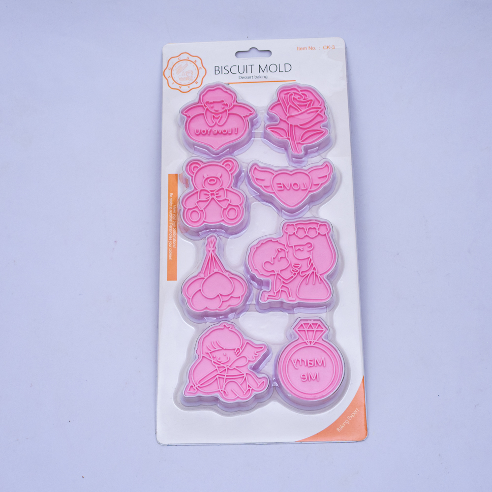 Molde para galleta diseño surtido 8pc