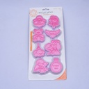 Molde para galleta diseño surtido 8pc