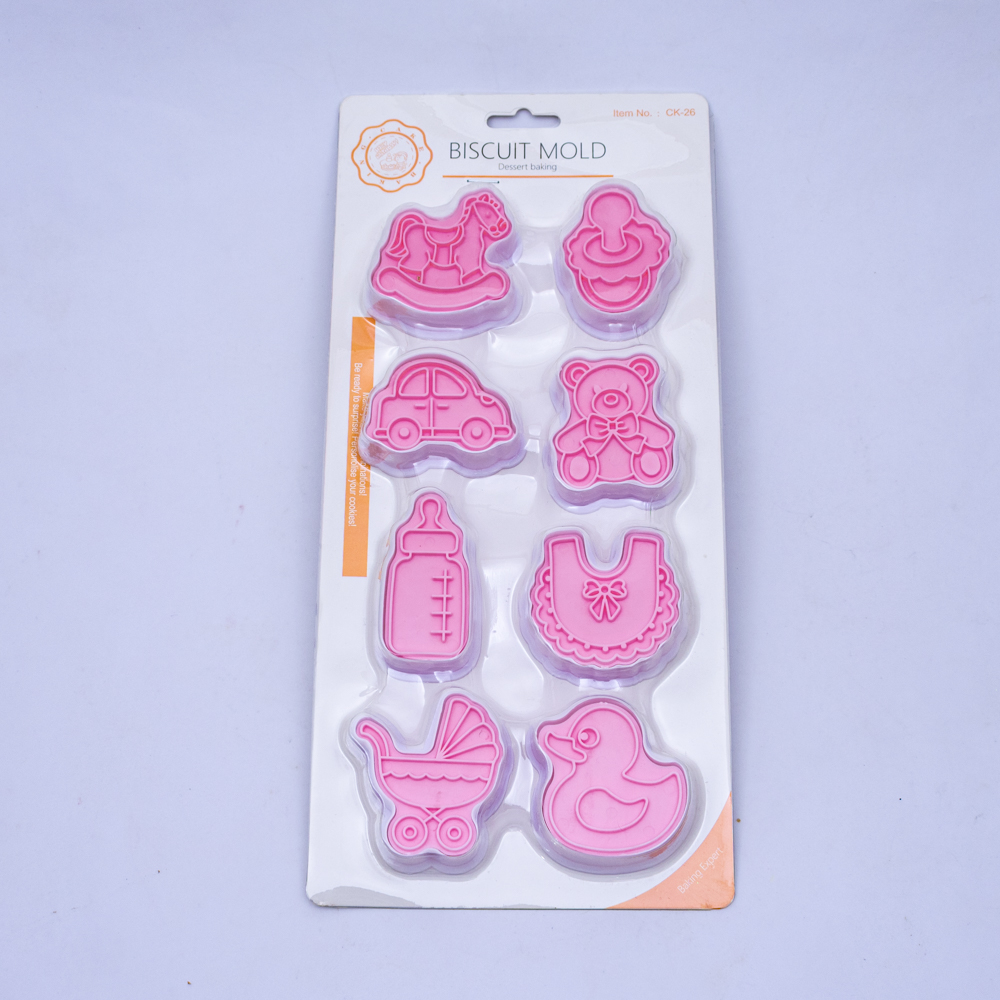 Molde para galleta diseño surtido 8pc