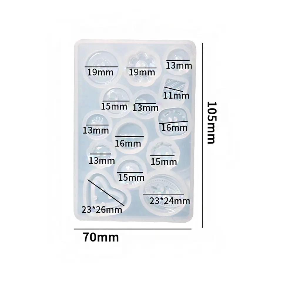 Molde de silicona botón 14 diseños 10*7cm
