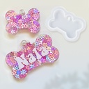 Molde silicona placa hueso 2.4*3.8cm