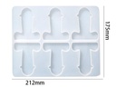 Molde de silicona vela pene 6 division 20*17cm