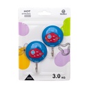 Ganchitos con adhesivos diseño infantil 3.0 KG 2pc