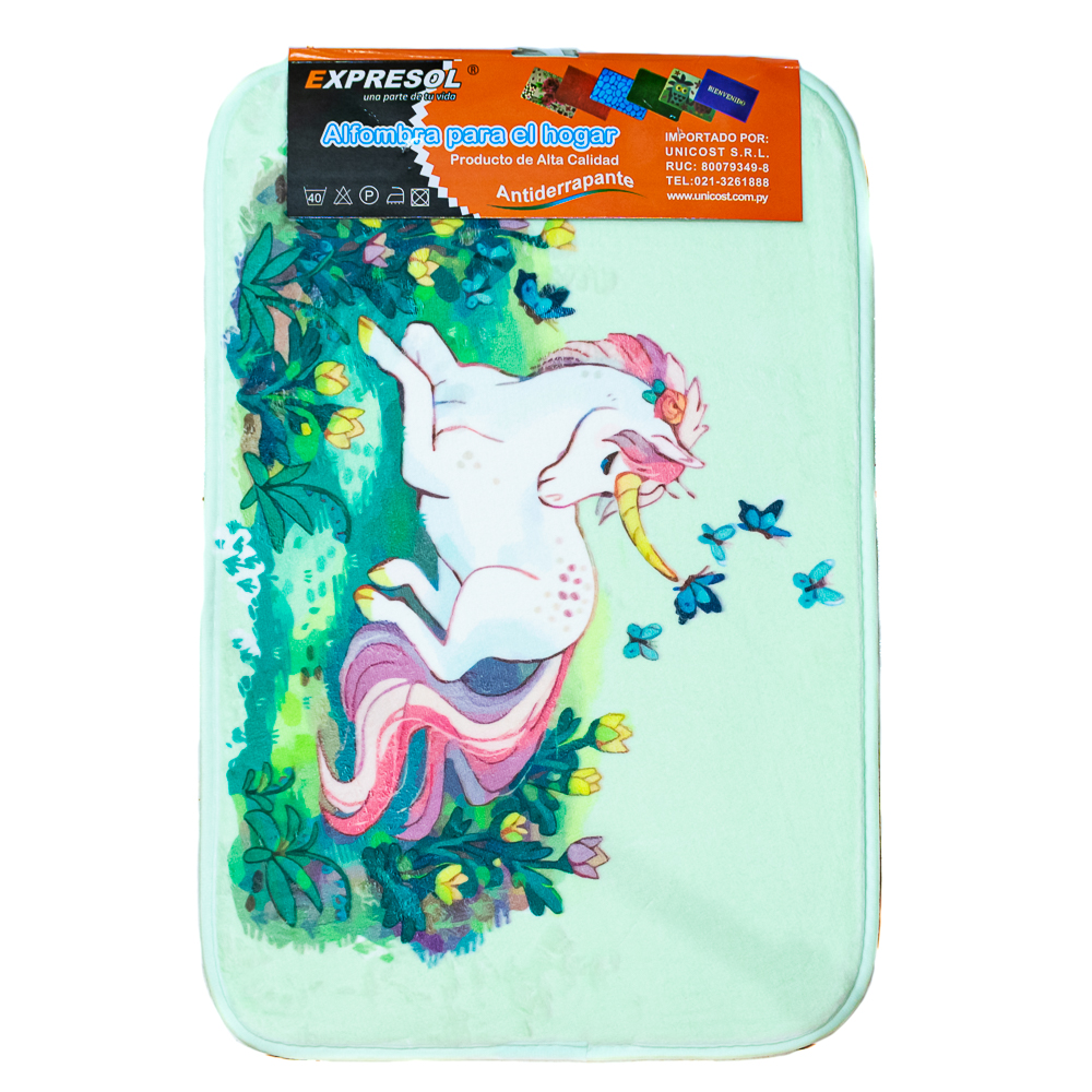 Alfombra con diseños unicornio 40*60cm