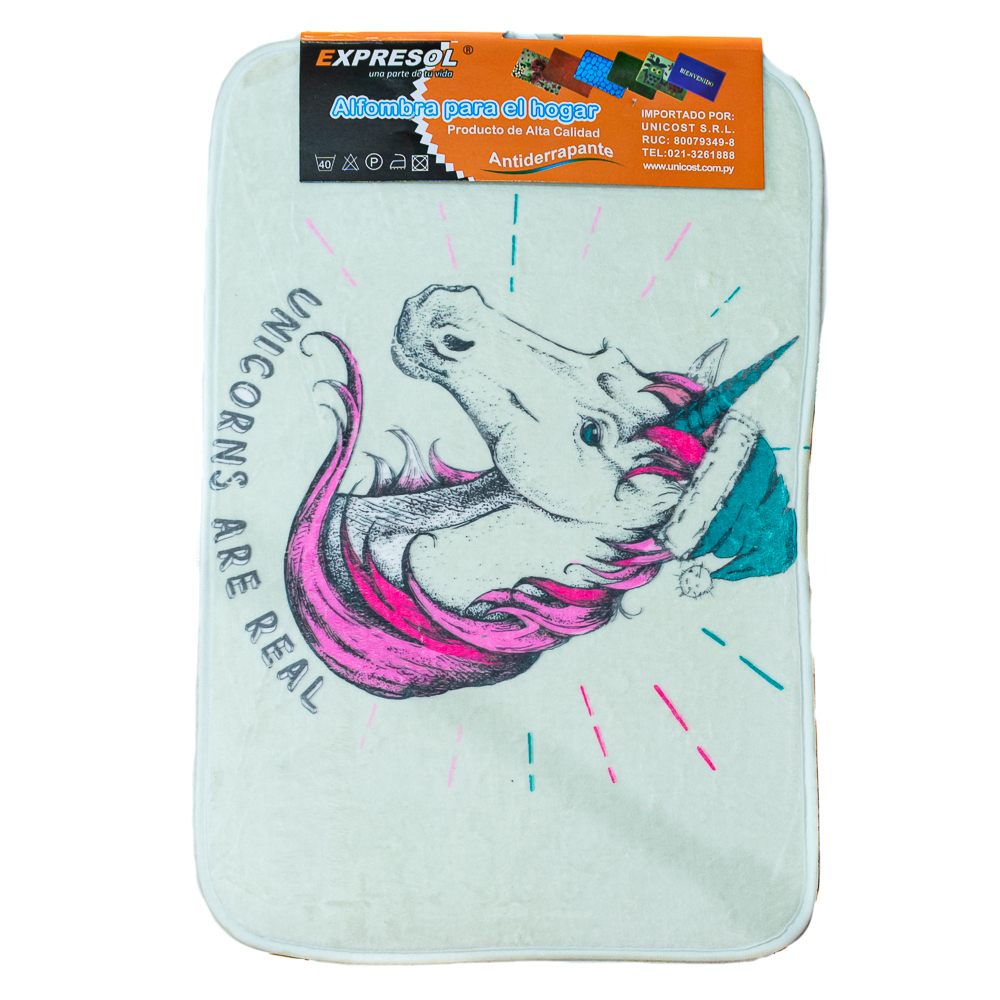 Alfombra con diseños unicornio 40*60cm