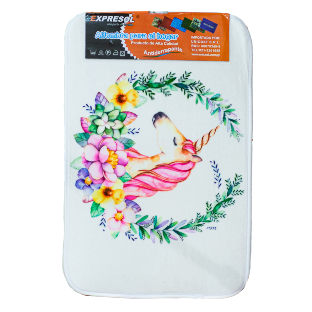 Alfombra con diseños unicornio 40*60cm