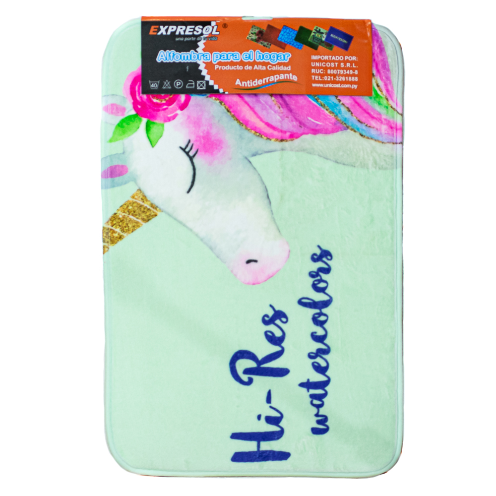 Alfombra con diseños unicornio 40*60cm
