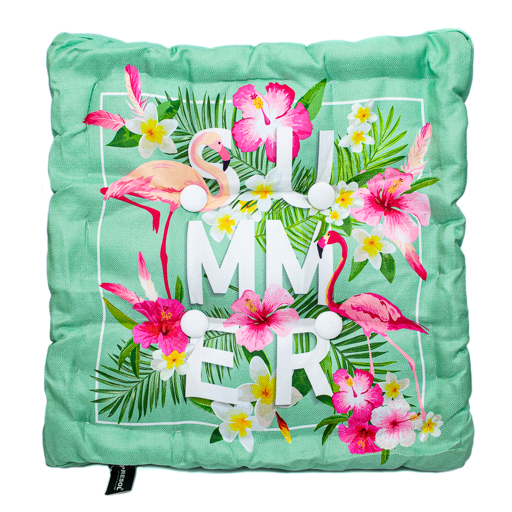 Almohada con diseño flamenco EXPRESOL 42*42cm