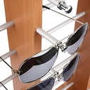 Exhibidor para lentes de madera de 27 puntos
