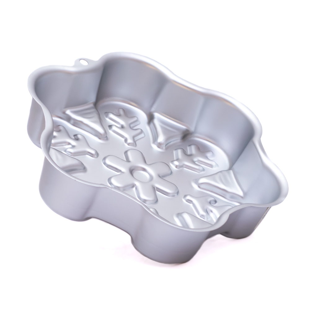 Molde para torta diseño copo de nieve