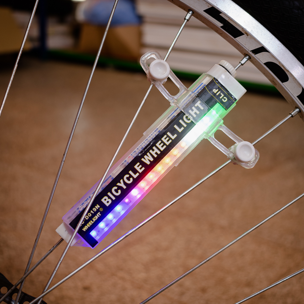 Luces led grafica para rueda de bicicleta