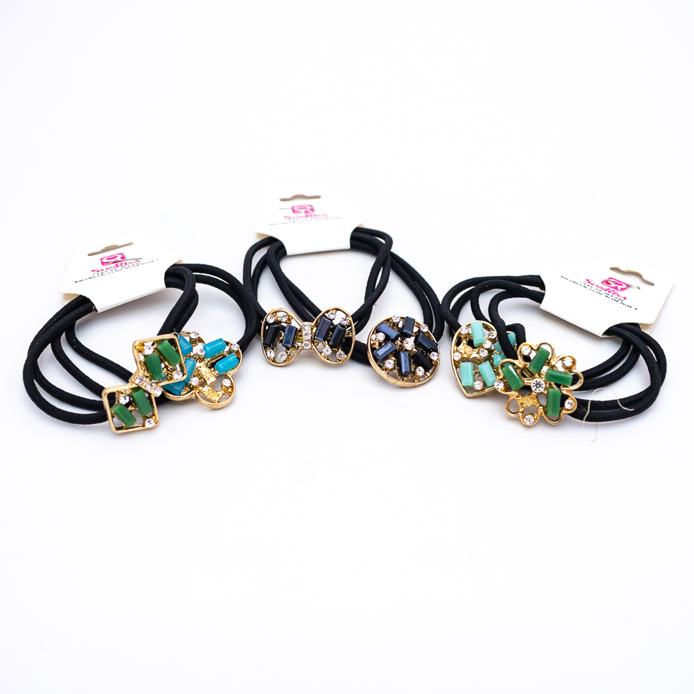 Agogo con piedras y strass 2 piezas
